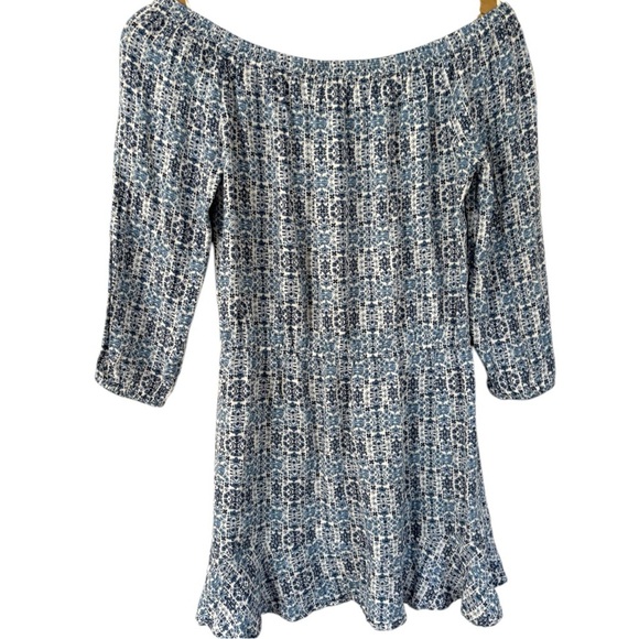 SOFT JOIE Sarnie Off-Shoulder Top | Soft Copen Blue Blouse, Boho Chic Style XS - Picture 6 of 8